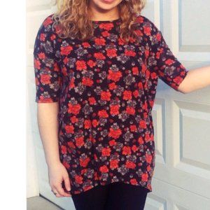 LuLaRoe Abstract Flower Irma Tee